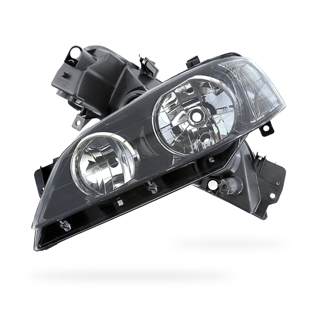 Ford Falcon BA (2002 - 2003) Black OEM Style Headlights LH + RH