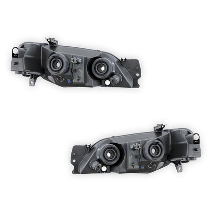 Ford Falcon BA Series 1 & 2 (2002 - 2005) Black OEM Style Headlights LH + RH