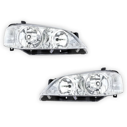 Ford Falcon BA Series 1 & 2 (2002 - 2005) Chrome OEM Style Headlights LH + RH