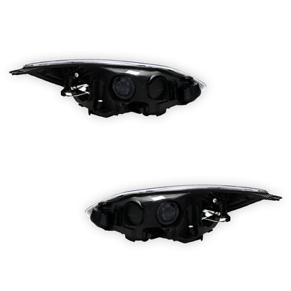 Ford Focus LW (2011 - 2015) Black OEM Style Headlights LH + RH
