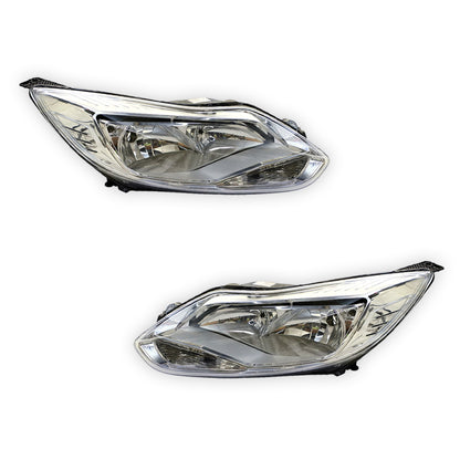 Ford Focus LW (2011 - 2012) Chrome OEM Style Headlights LH + RH
