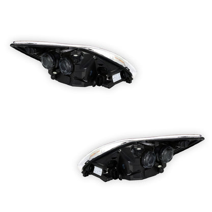 Ford Focus LV (2009 - 2011) Chrome OEM Style Headlights LH + RH