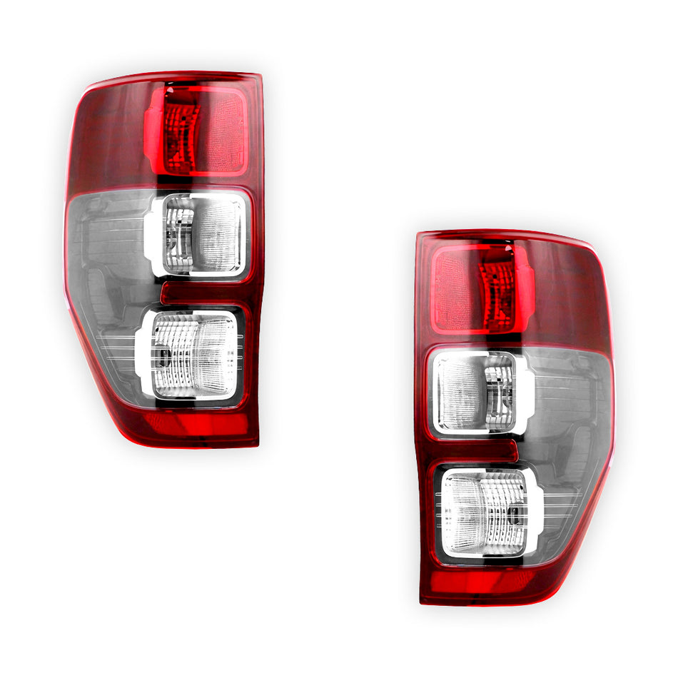 Ford Ranger PX MK3 Wildtrak (2020 - 2022) OEM Style Tail Lights With Chrome Bezel LH + RH