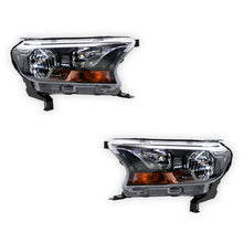 Ford Ranger PX MK2 (2015 - 2018) OEM Style Manual Adjust Non-Projector Headlights LH + RH