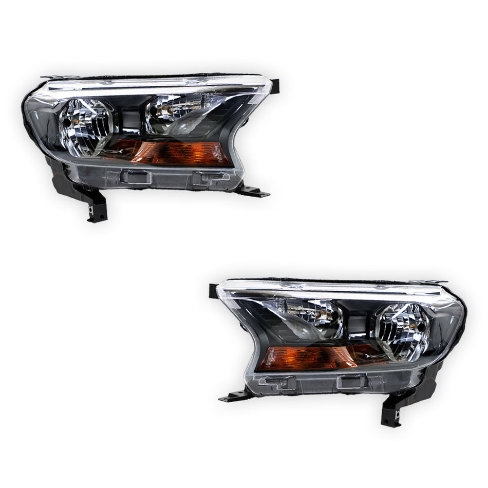 Ford Ranger PX MK2 (2015 - 2018) OEM Style Headlights LH + RH