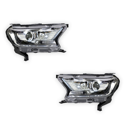 Ford Ranger PX MK2 (2015 - 2018) OEM Style Electric Adjust Projector Headlights LH + RH