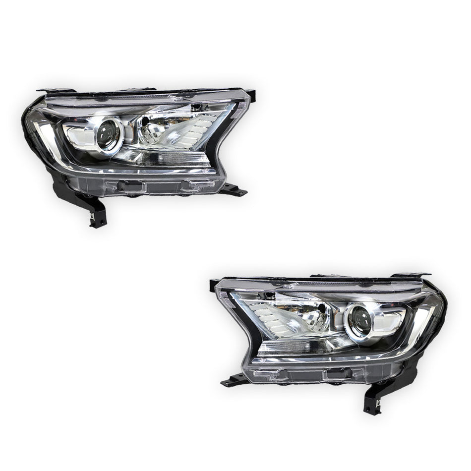 Ford Ranger PX MK2 (2015 - 2018) OEM Style Headlights LH + RH