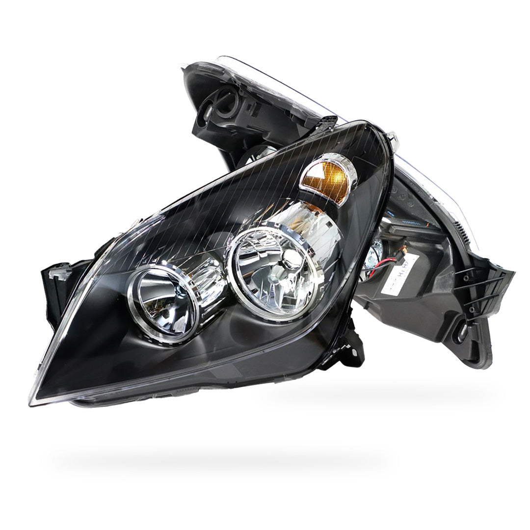 Holden Astra AH (2004 - 2010) Black OEM Style Headlights LH + RH