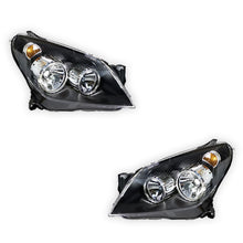 Holden Astra AH (2004 - 2010) Black OEM Style Headlights LH + RH