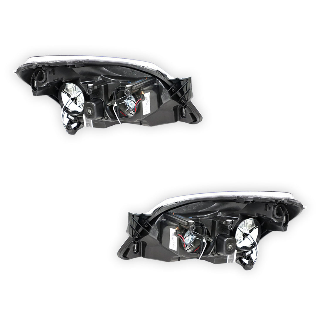 Holden Astra AH (2004 - 2010) Black OEM Style Headlights LH + RH