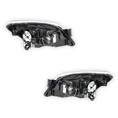 Holden Astra AH (2004 - 2010) Black OEM Style Headlights LH + RH