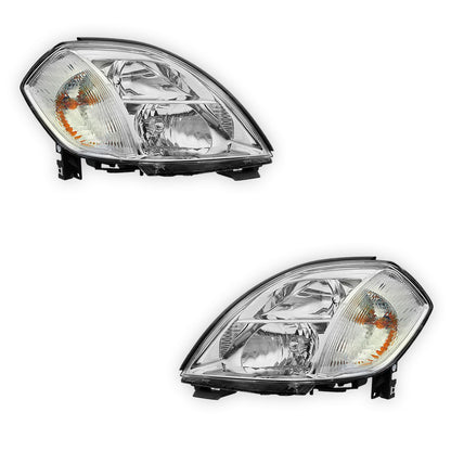 Nissan Maxima J31 (2003 - 2005) Genuine Clear / Chrome Halogen Headlights LH + RH