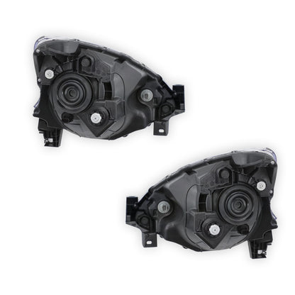 Nissan Micra K13 (2015 - 2016) Black Halogen OEM Style Headlights LH + RH