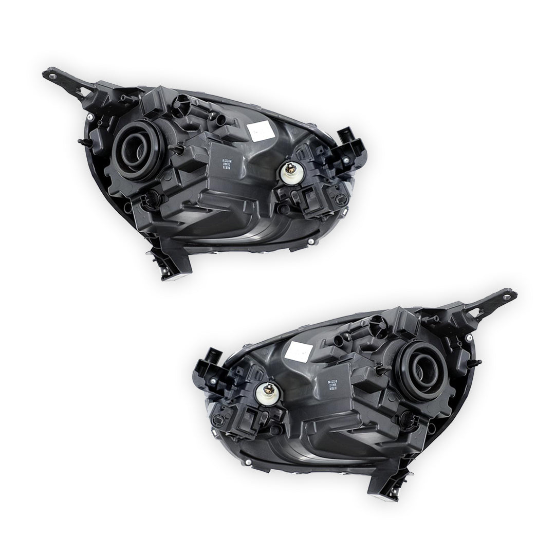 Nissan Micra K13 (2010 - 2015) Clear / Black Xenon OEM Style Headlights LH + RH