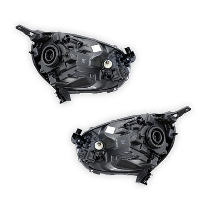 Nissan Micra K13 (2010 - 2015) Clear / Black Xenon OEM Style Headlights LH + RH