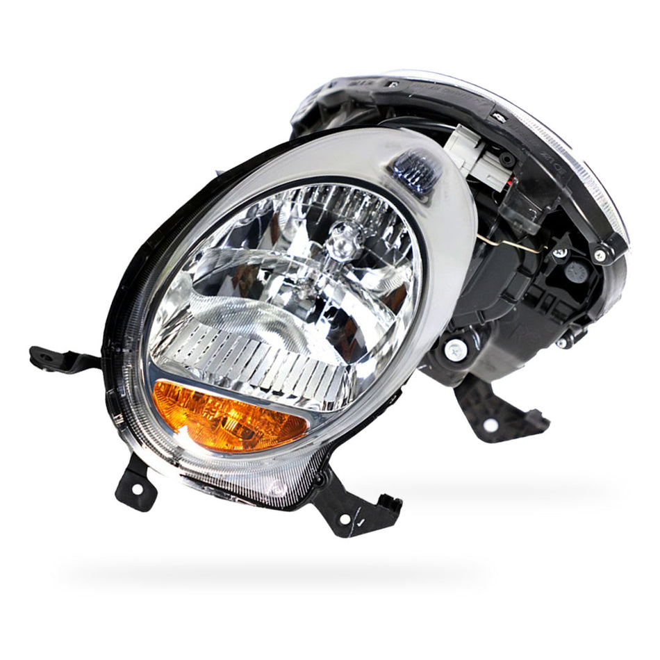 Nissan Micra K13 (2007 - 2010) Genuine Clear / Chrome Halogen Headlights LH + RH