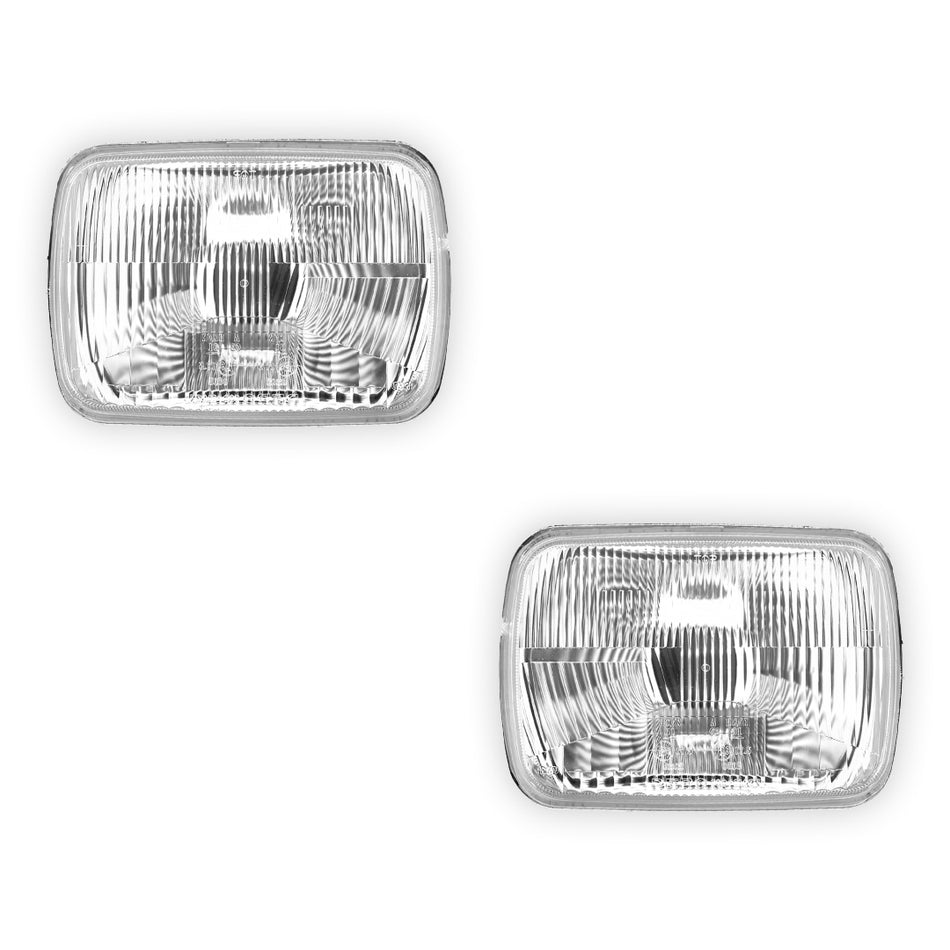 Ford Courier PC (1985 - 1996) Rectangular Halogen OEM Style Headlights LH + RH