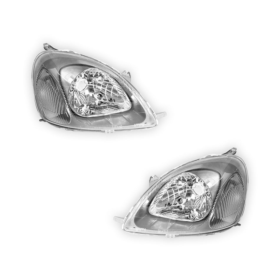Toyota Echo NCP (1999 - 2002) OEM Style Headlights LH + RH