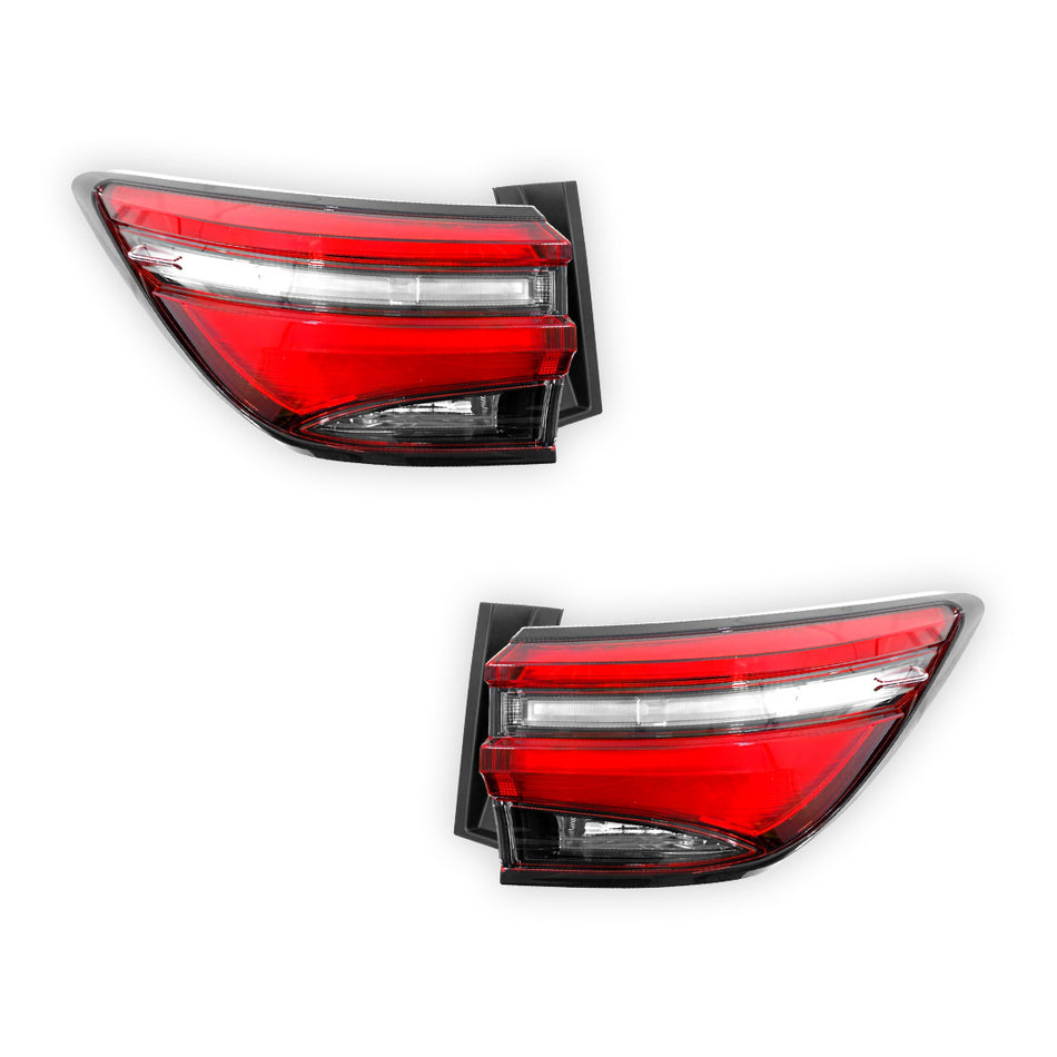 Toyota Fortuner GUN156 (2020 - 2025) Genuine White LED Tail Lights LH + RH