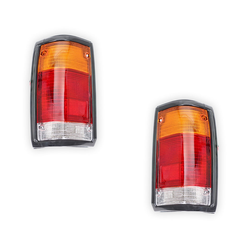 Mazda B-Series UF (1985 - 1996) OEM Style Black Tail Lights LH + RH