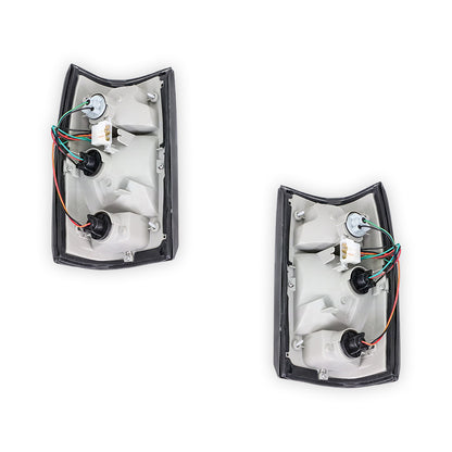 Mazda B-Series UF (1985 - 1996) OEM Style Black Tail Lights LH + RH