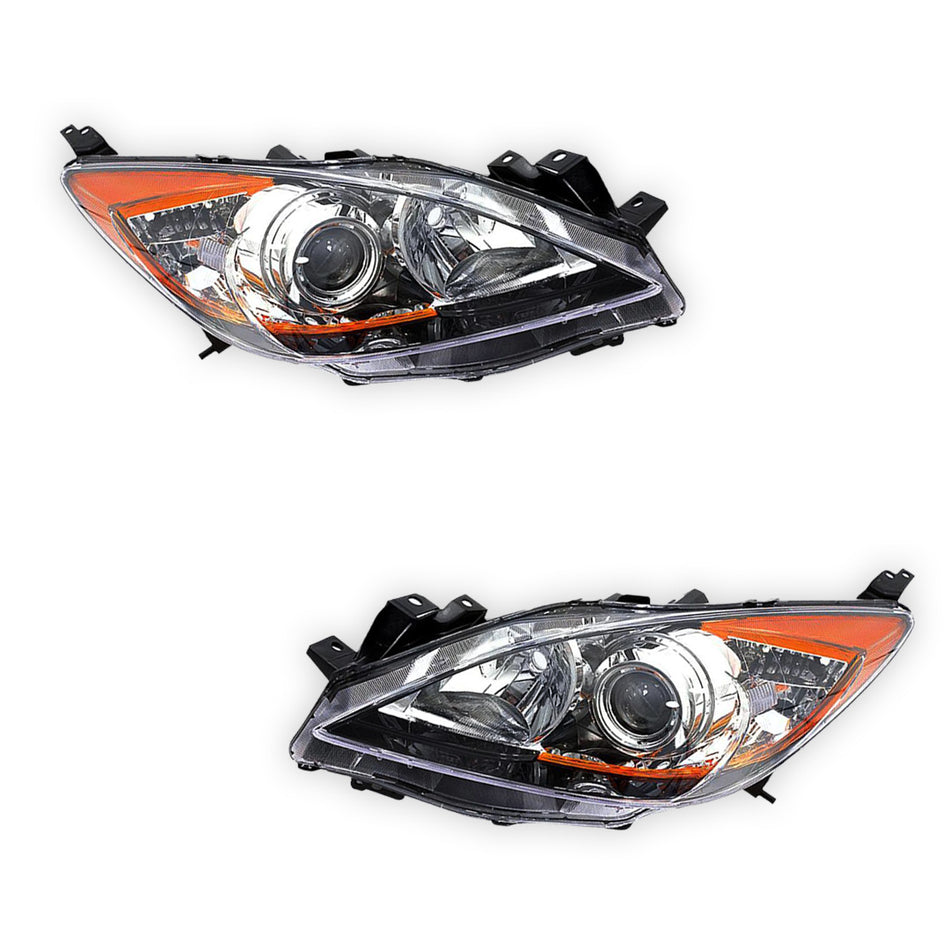 Mazda 3 BL (2009 - 2011) OEM Style Headlights LH + RH