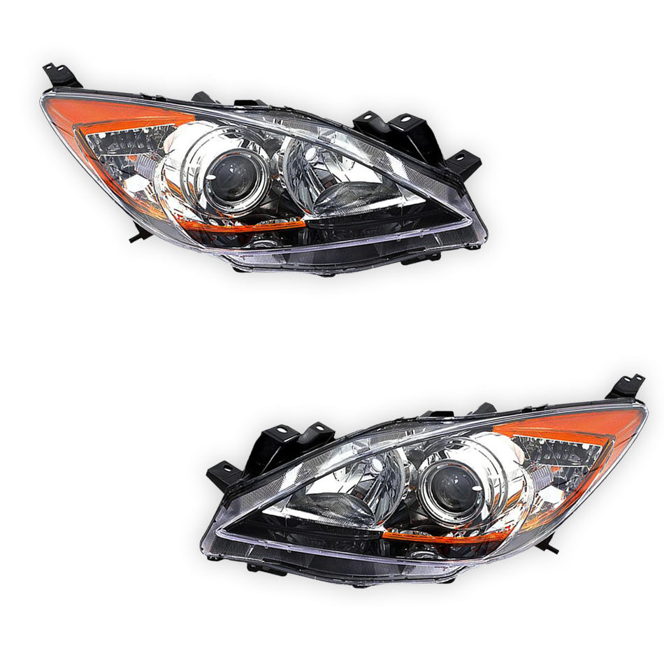 Mazda 3 BL (2009 - 2011) OEM Style Headlights LH + RH