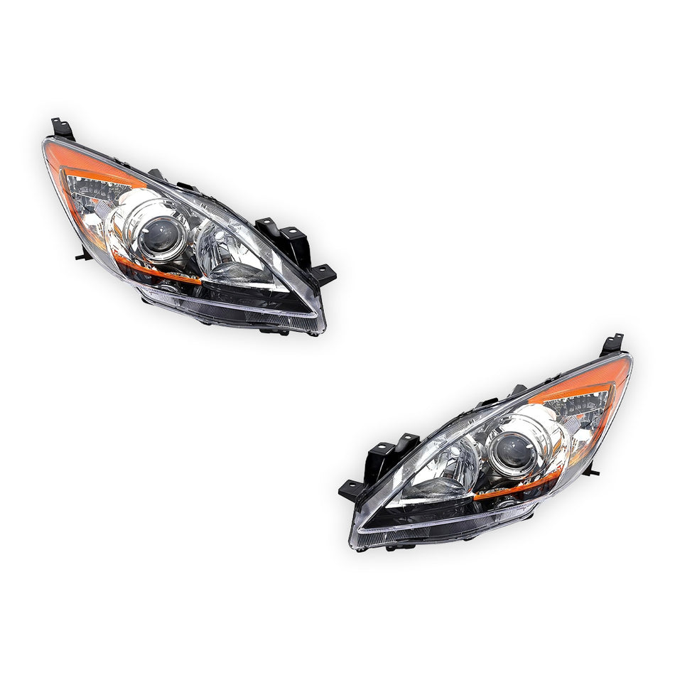 Mazda 3 BL (2009 - 2011) OEM Style Headlights LH + RH