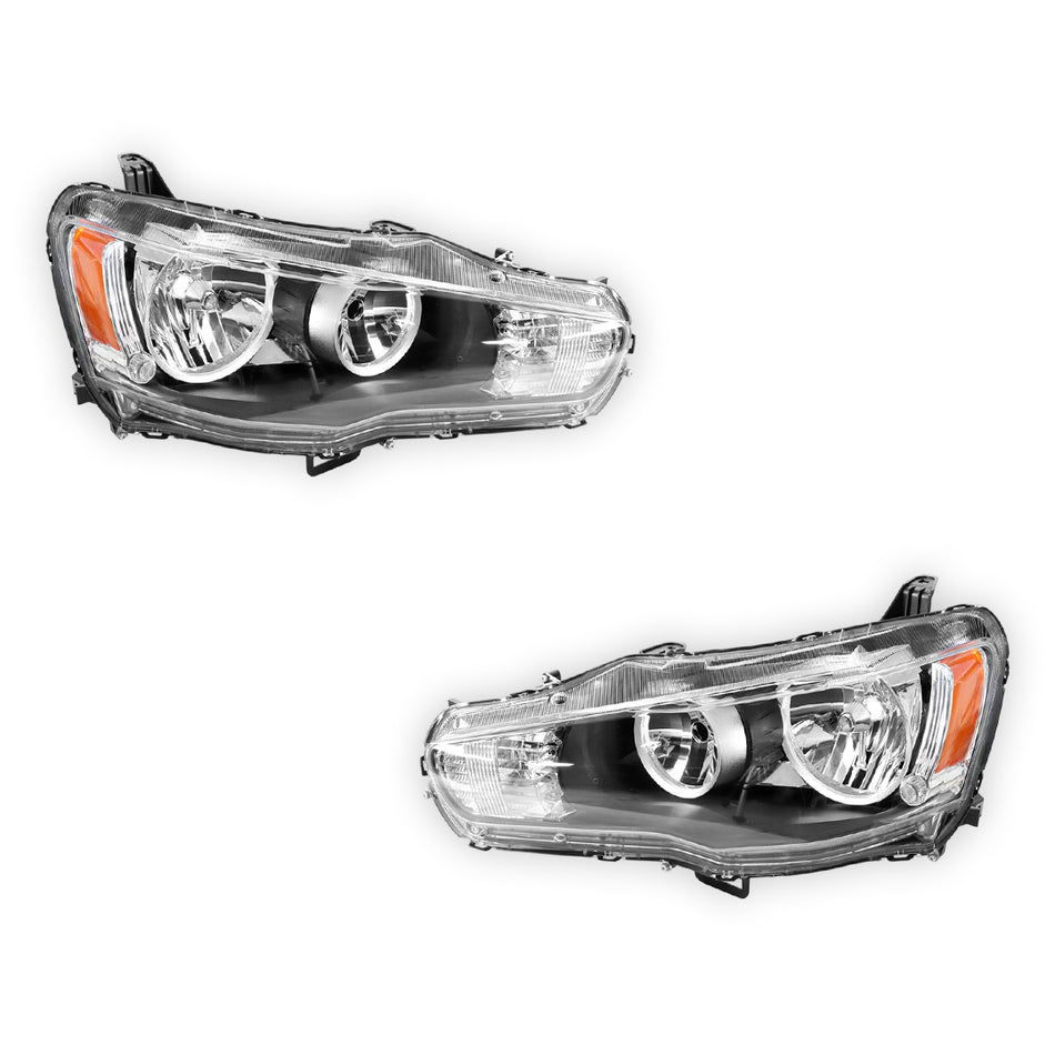 Mitsubishi Lancer CJ (2012 - 2015) OEM Style Headlights LH + RH