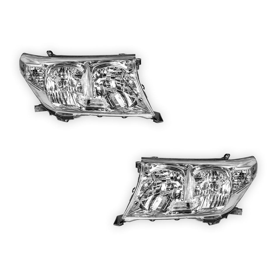 Toyota LandCruiser 200 Series Series 1 (2007 - 2012) OEM Style Headlights LH + RH