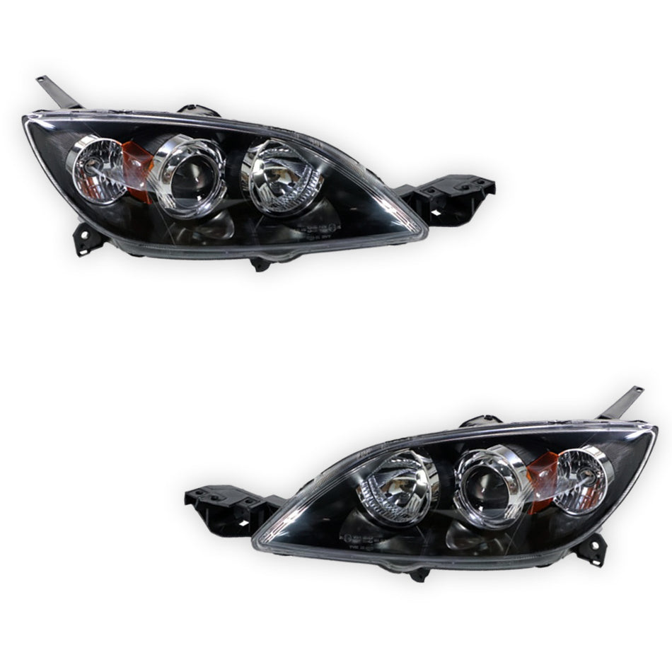 Mazda 3 BK (2006 - 2009) OEM Style Headlights LH + RH