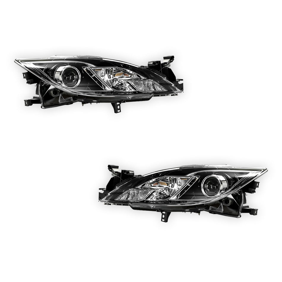 Mazda 3 BK' Series 2 (2006 - 2009) OEM Style Headlights LH + RH