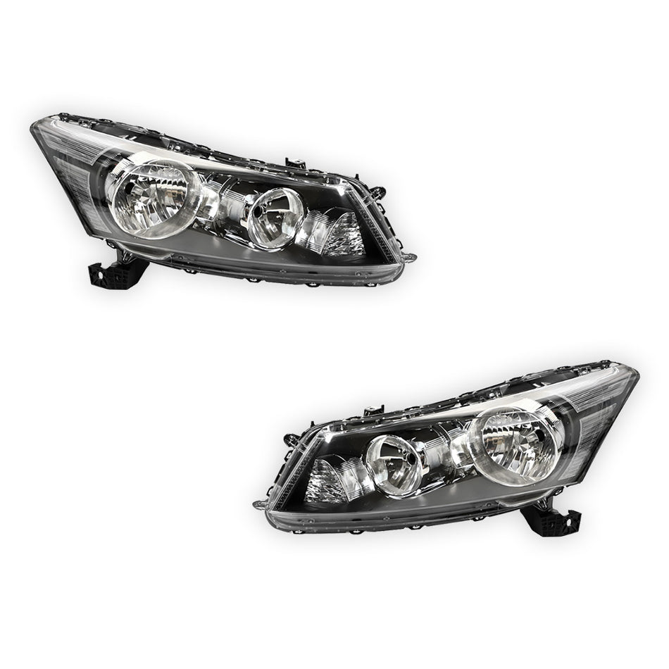 Honda Accord CP (2008 - 2010) OEM Style Non Xenon Headlights LH + RH