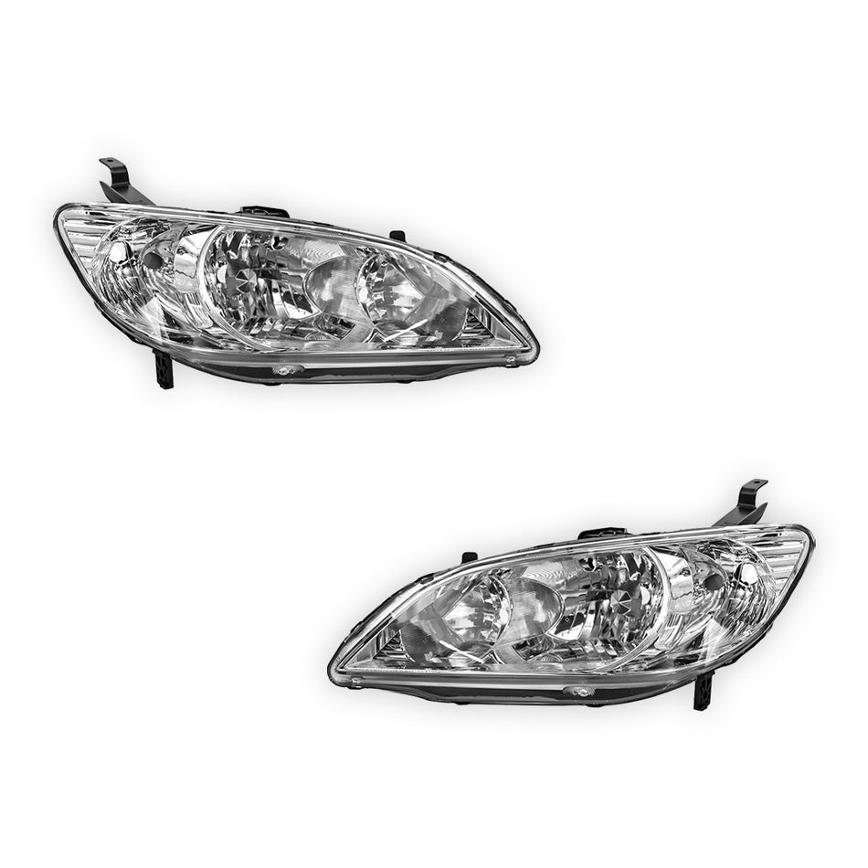 Honda Civic ES (2004 - 2005) OEM Style Headlights LH + RH