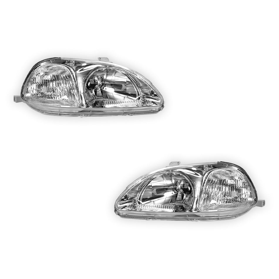 Honda Civic EK (1995 - 1998) OEM Style Headlights LH + RH