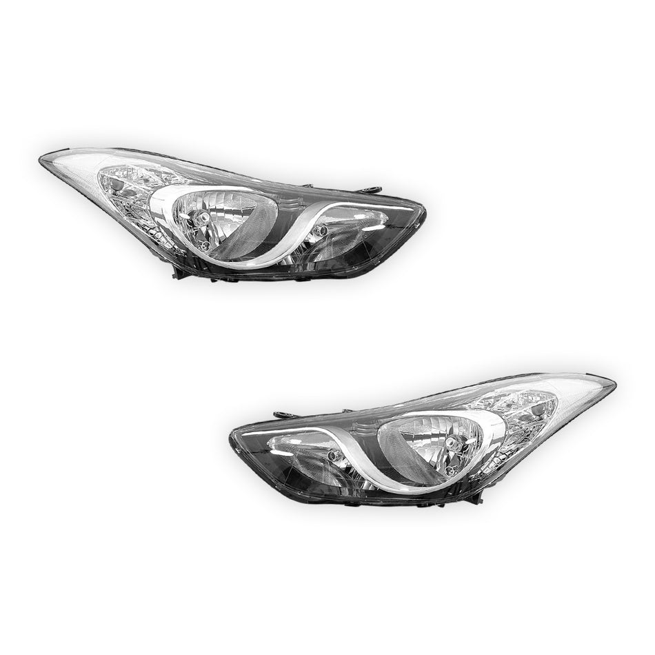 Hyundai Elantra MD (2011 - 2013) OEM Style Headlights LH + RH