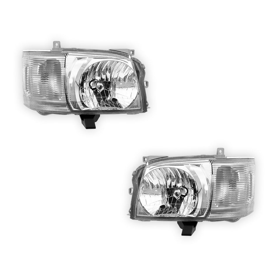 Toyota HiAce High Roof SLWB Van (2005 - 2010) OEM Style Headlights LH + RH