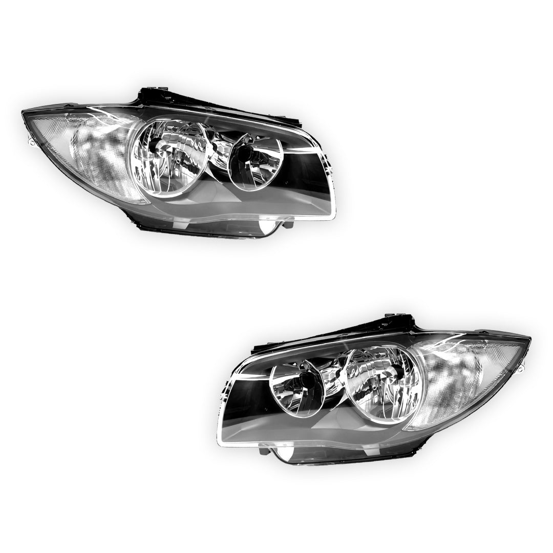 BMW 1 Series E87 Hatch (2007 - 2011) OEM Style Headlights LH + RH