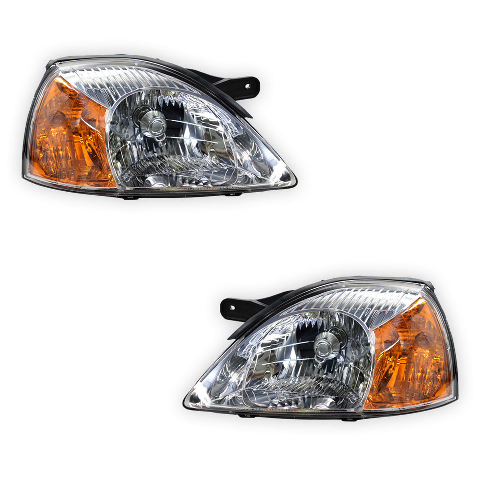 Kia Rio DC (2002 - 2005) OEM Style Headlights LH + RH