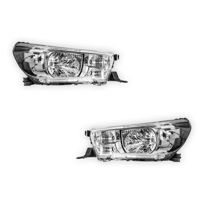 Toyota HiLux N80 (2017 - 2022) OEM Style Non-LED Headlights LH + RH