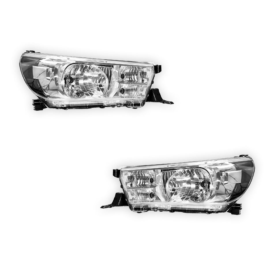Toyota HiLux N80 (2015 - 2019) OEM Style Headlights LH + RH