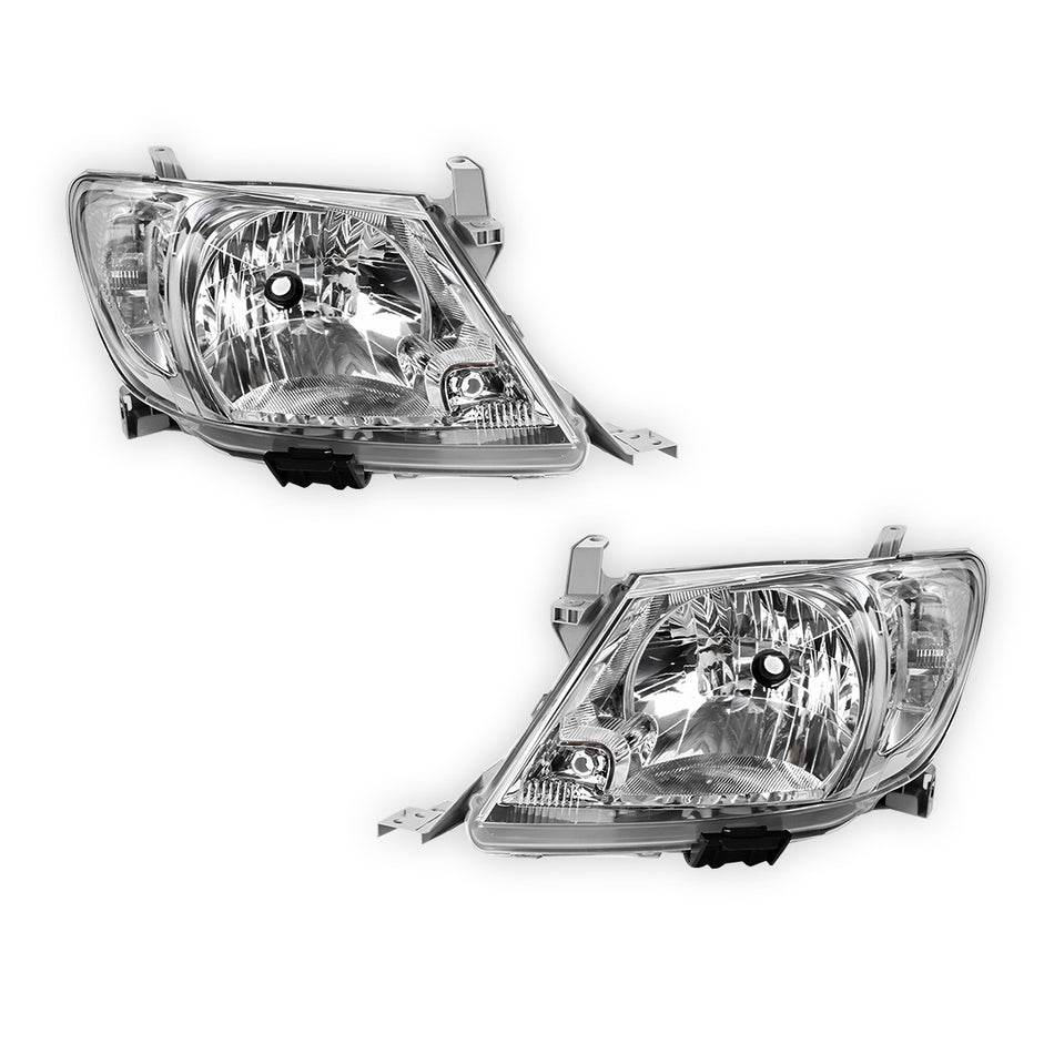 Toyota HiLux N70 (2008 - 2012) OEM Style Headlights LH + RH