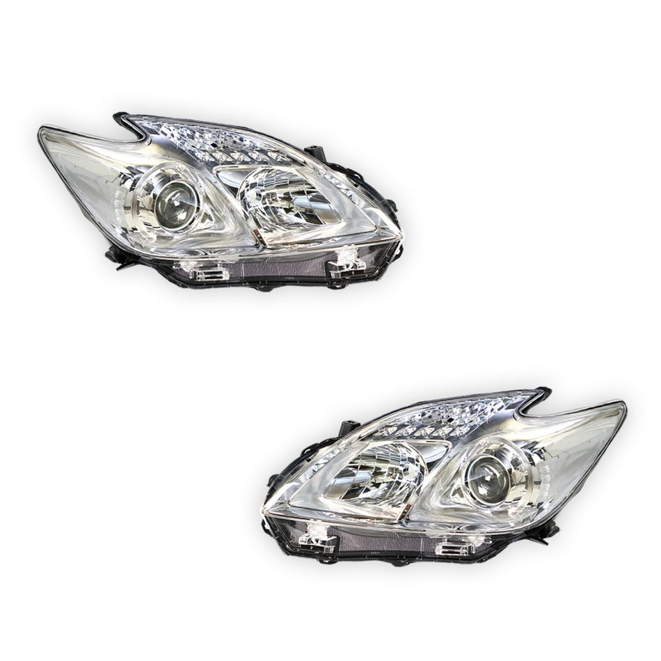 Toyota Prius ZVW30 (2011 - 2015) OEM Style Headlights LH + RH