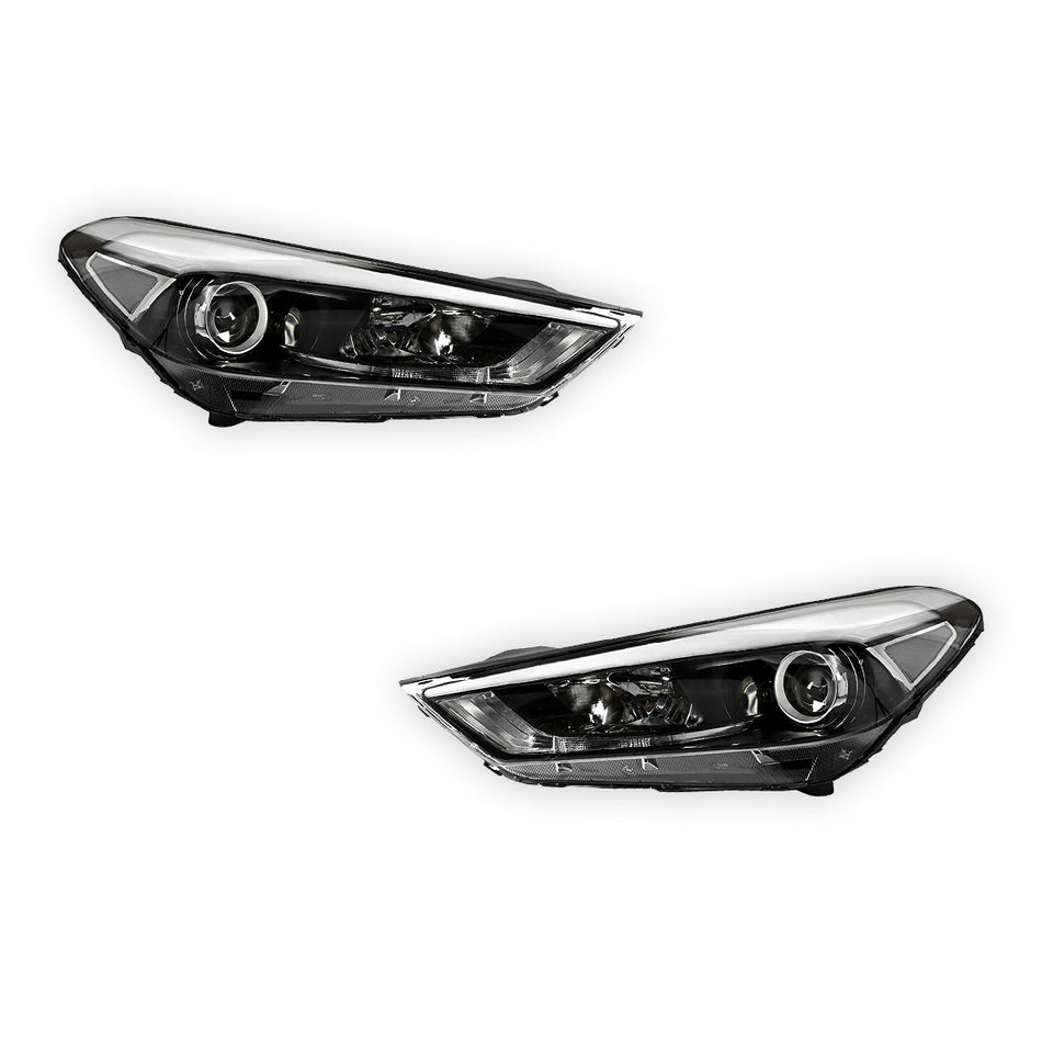 Hyundai Tucson TL / TLE (2015 - 2017) OEM Style Headlights LH + RH