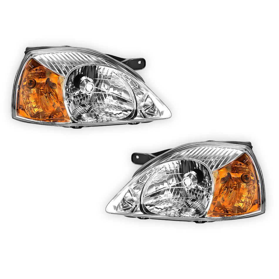 Kia Rio DC (2002 - 2005) OEM Style Headlights LH + RH