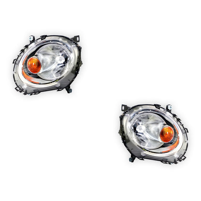 BMW  Cooper R57 (2009 - 2014) OEM Style Non Xenon Headlights Amber cap LH + RH