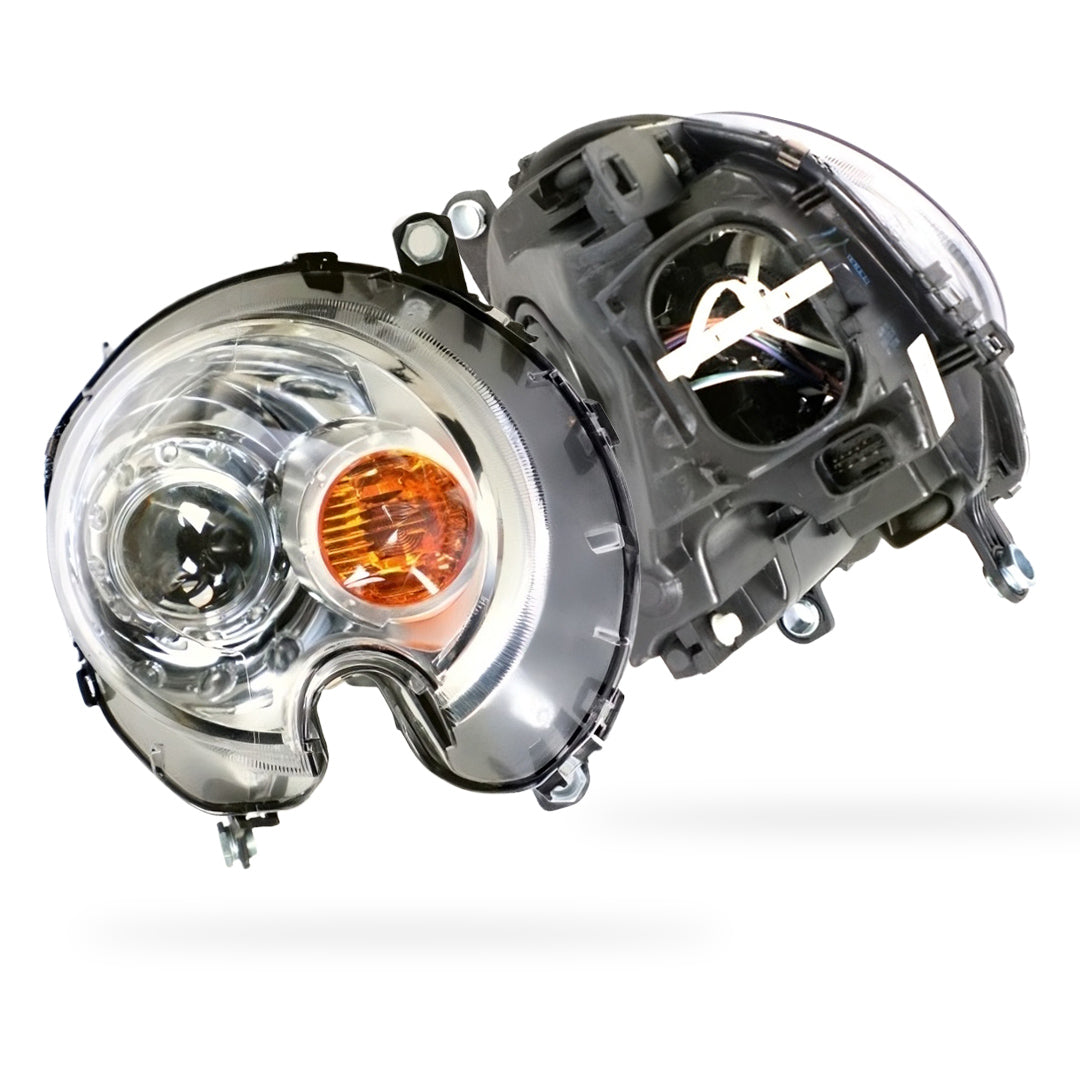 Mini Cooper R57 (2009 - 2014) OEM Style Chrome Xenon Headlights LH + RH
