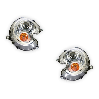 Mini Cooper R57 (2009 - 2014) OEM Style Chrome Xenon Headlights LH + RH