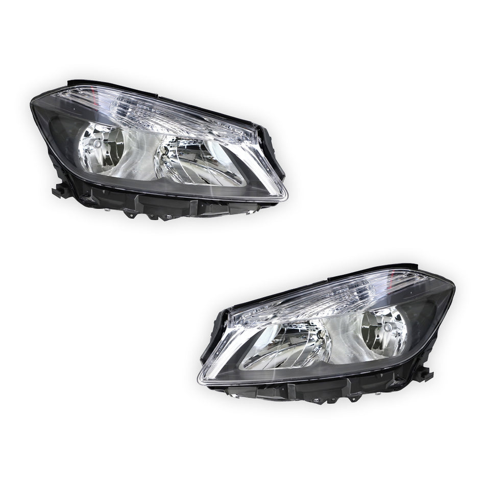 Mercedes-Benz A-Class W176 (2012 - 2015) OEM Style Non Xenon Non LED Headlights LH + RH