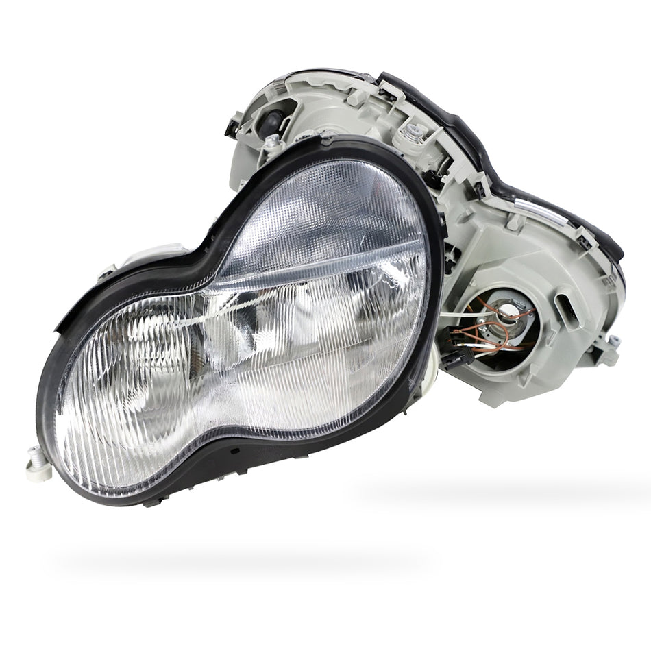 Mercedes-Benz C-Class W203 (2000 - 2004) OEM Style Non Xenon Headlights LH + RH